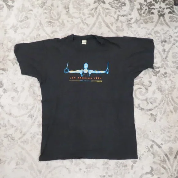 Rare Vintage 1984 Olympic Games LA Los Angeles Screen Stars T-Shirt Shirt XL